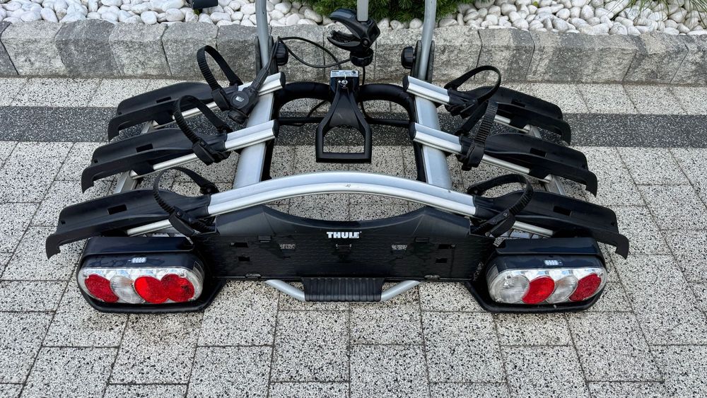 Thule EuroWay EW G2 922 bagażnik na hak na 3 rowery rowerowy samochodowy platforma odchylany e bike elektryki