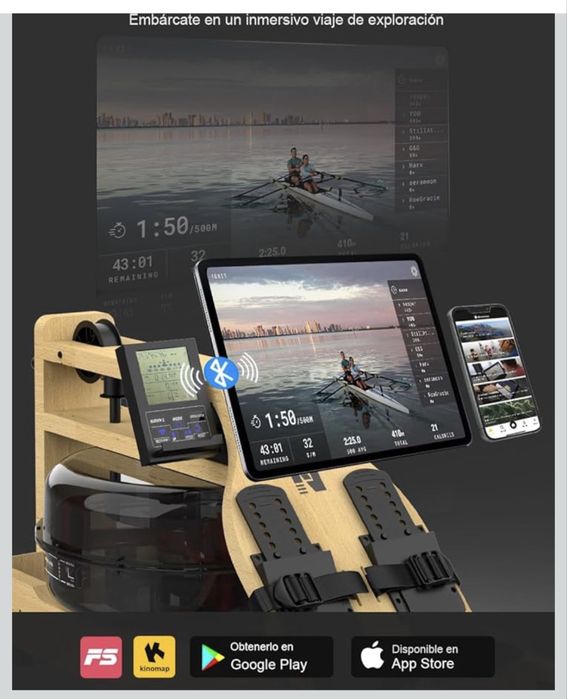 Maquina remo dobravel com Bluetooth Neezee