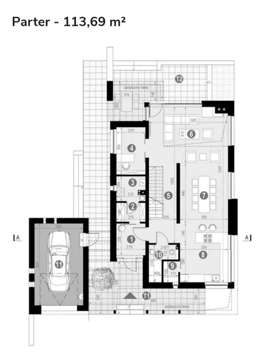 Dom w stanie surowym zamkniętym – Maków Mazowiecki, ul. Cicha | 161 m²
