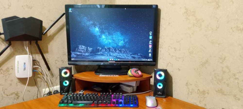 Ігровий ПК + монітор (1920×1200) GTX 1060, 16 ГБ — увімкнув і грай