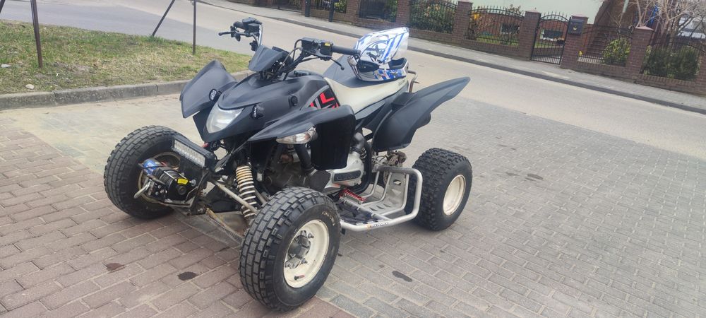 Quad Aeon 350 wyciągarka, pług