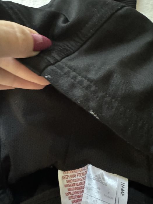 Czarna Bluza z kapturem Adidas rozmiar 92