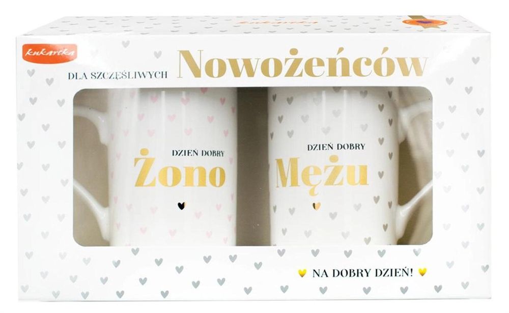 Kubek komplet Ślub oprawa: pudełko