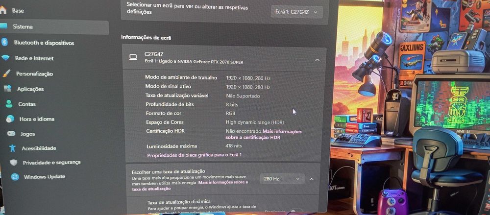 Monitor Gaming Curvo AOC G4 C27G4ZXE (27'' - FullHD - 0,3 ms - 280 Hz)