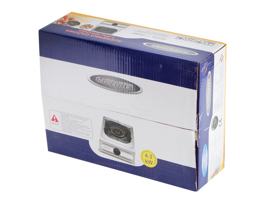 kuchenka gazowa jednopalnikowa do wewnątrz z zabezpieczeniem i zapalar