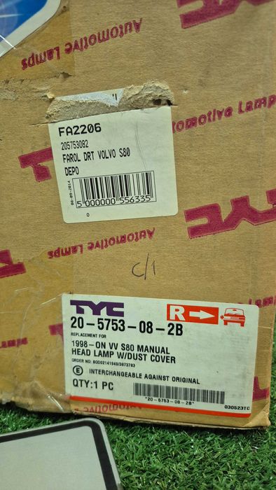 Otica Farol Direito Volvo S80 de 1998 a 2006 Ref. 20-5753-08-2B NOVO