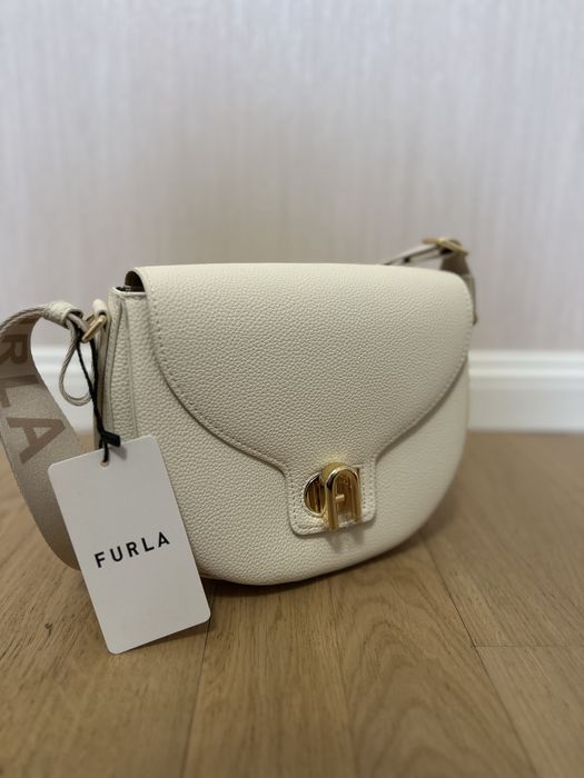 Сумка жіноча біла FURLA lotus s crossbody