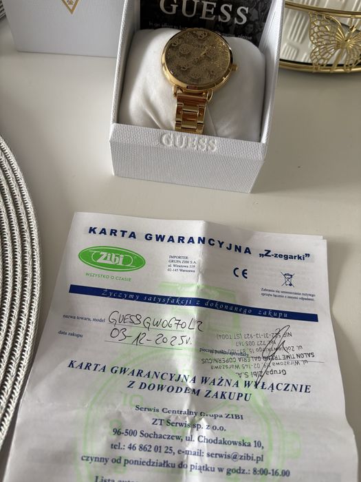 Oryginalny zegarek damski GUESS Sugarplum + gwarancja