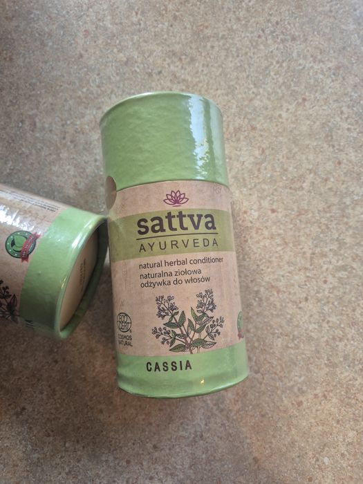 Sattva henna bezbarwna Cassia, ziołowa odżywka na włosy, nowa