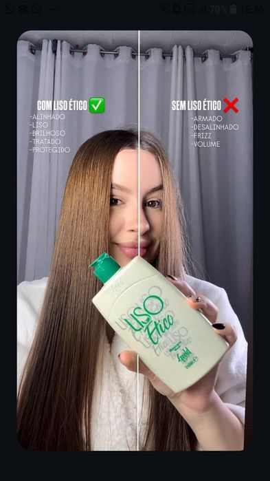 Liso ético gold spell alisante menos agressivo