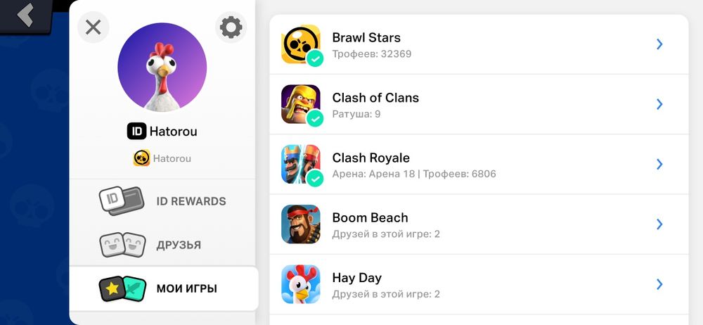 Продам Аккаунт Brawl Stars вместе с аккаунтом supercell