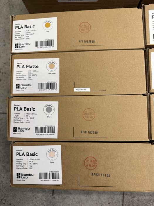 Bambu Lab PLA Basic / Matte з Котушкою Пластик 20+ Кольорів Оригінал