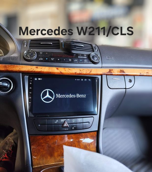 Rádio Android 14 com GPS Mercedes W211/CLS (Artigo Novo)