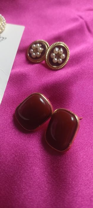 Nowe kolczyki 4 pary eleganckie