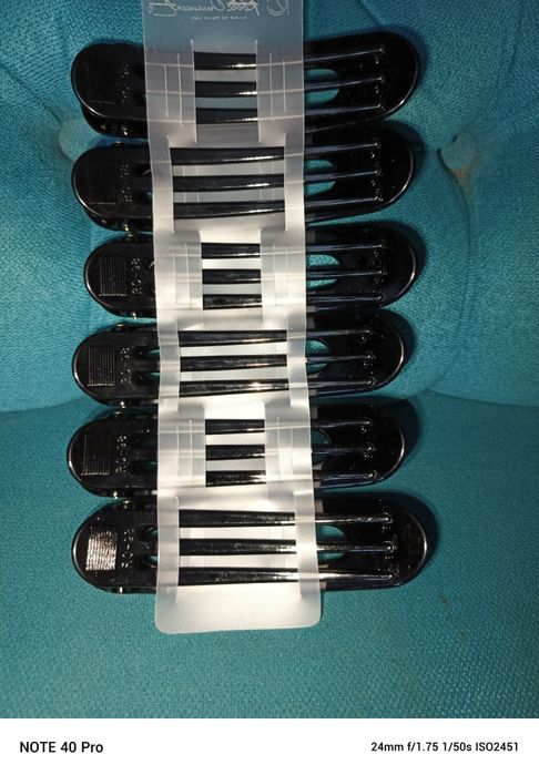 Roche ornament spinki do włosów duże klipsy 6 szt