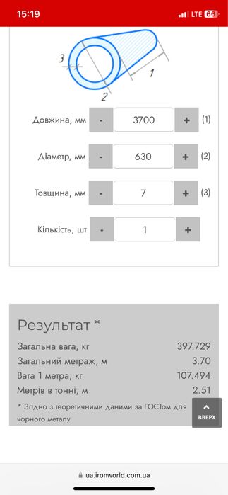 Труба металева на заїзд