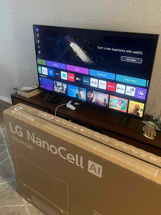 TV LG 55" 55NANO81 NanoCell AI – Quase Nova - 3 Meses de Uso