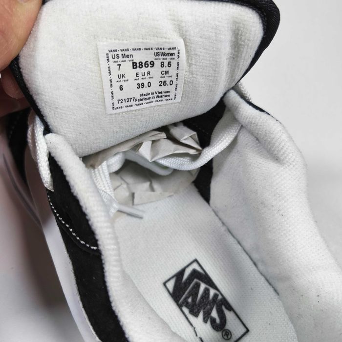 Кросівки молодіжні Vans Knu Skool чорні з білим 37-41 демісезон