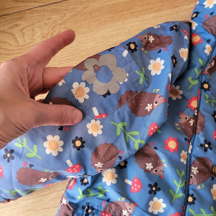 Демісезонна куртка Frugi на флісі, р. 90-98 (2-3 роки), з їжачками