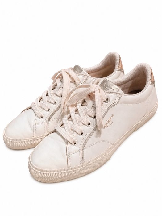 Pepe Jeans London 39 białe sneakersy trampki casual