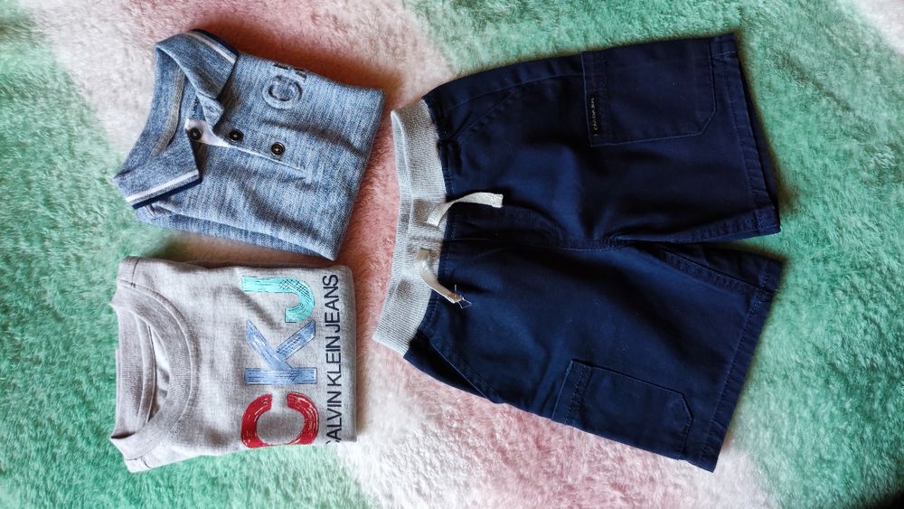 Calwin Klein Spodenki, bluzka i t-shirt dla chlopca