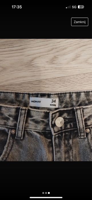 Jeansy damskie MOM FIT