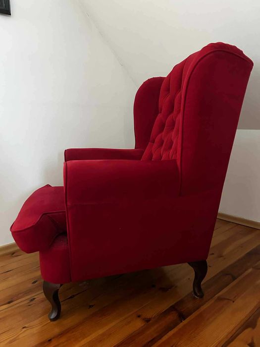 Fotel uszak pikowany