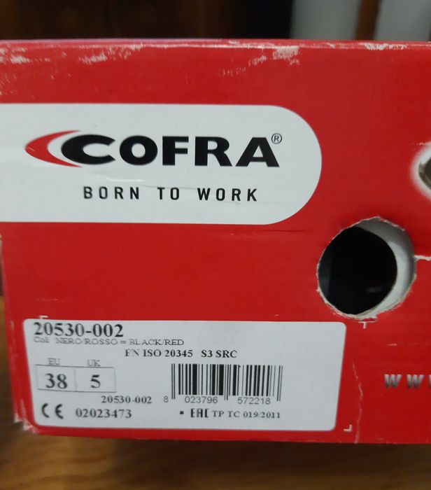 Захисні черевики Cofra S3 SRC (розмір 38/24см) Нові  в коробці