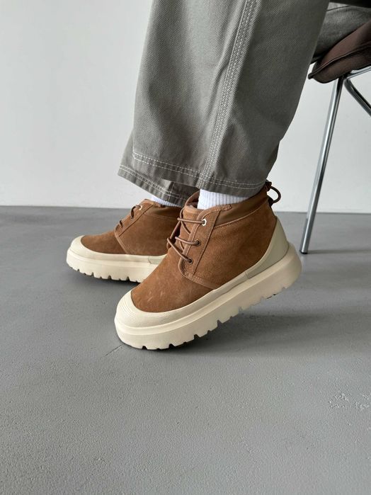 Уггі UGG Neumel Hybrid Chestnut Whitecap premium натуральні замш і овчина