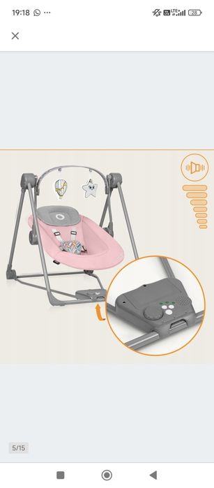 Leżaczek-bujaczek Lionelo Otto nowy