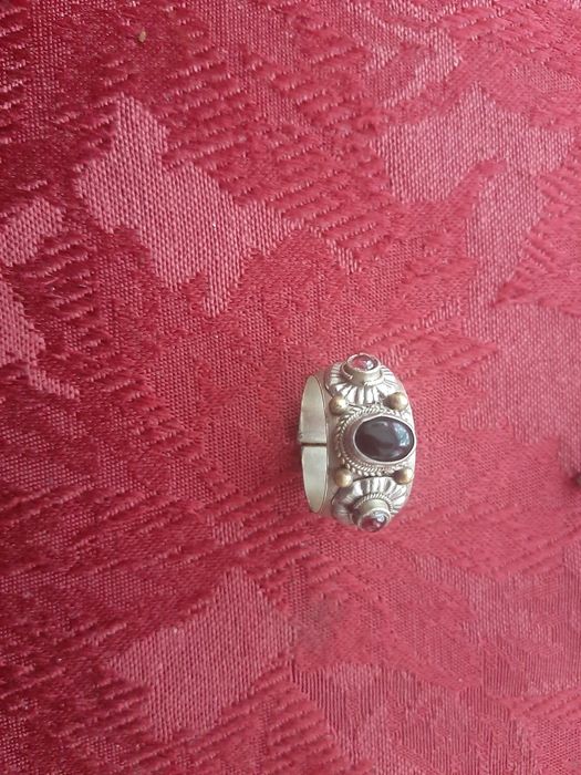 Кольцо Старое Мильхиор Вставки Гранат