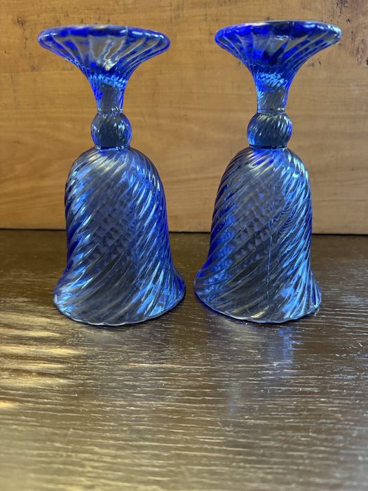 Spirelli ząbkowice pucharki kobalt niebieski