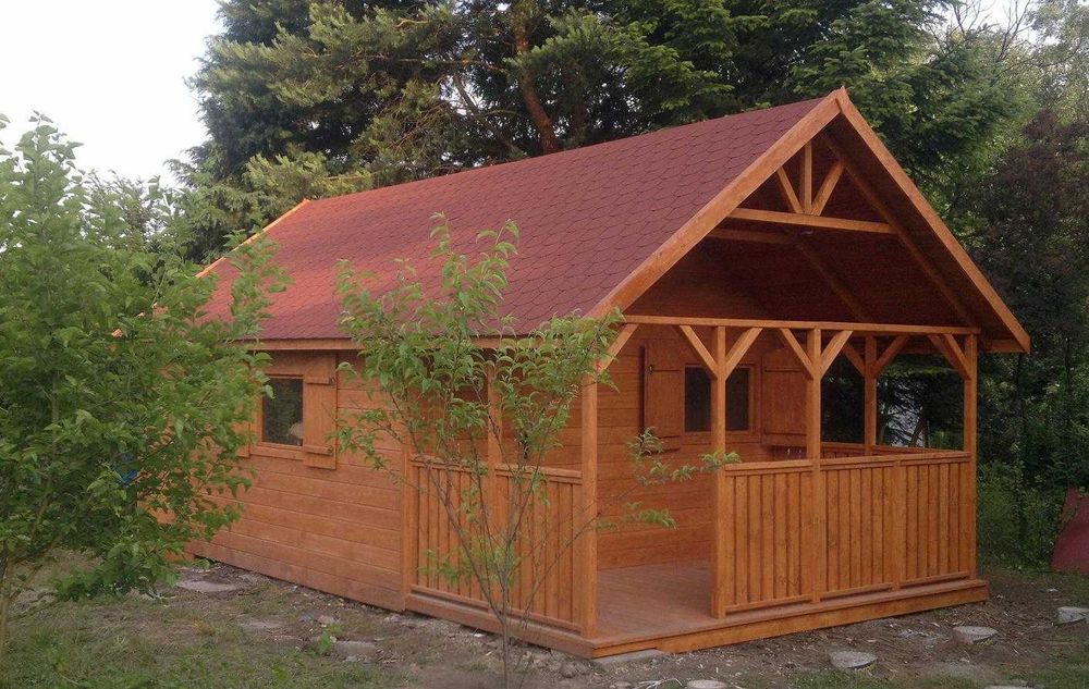 Drewniany domek, domek ogrodowy, mobilny, modułowy, altana działkowa