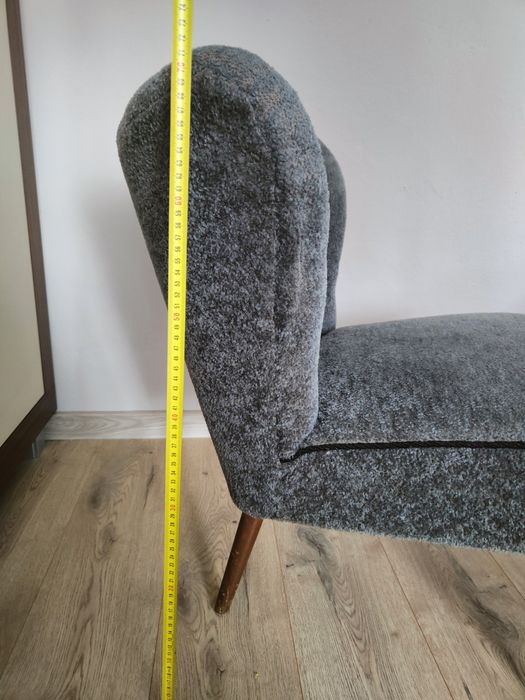 Fotel klubowy PRL oryginalne obicie