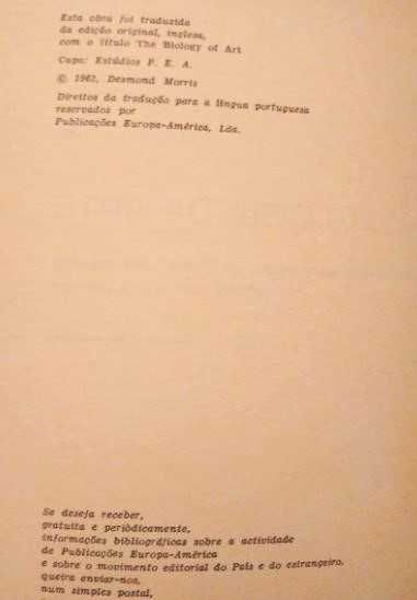 Desmond Morris - A Biologia da Arte