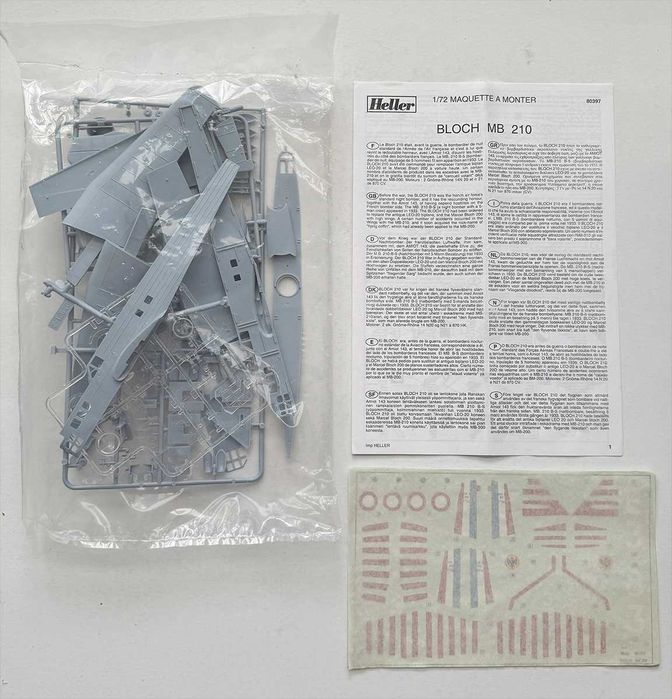 Heller_Bloch MB210. Esc. 1:72. Completo e como novo.