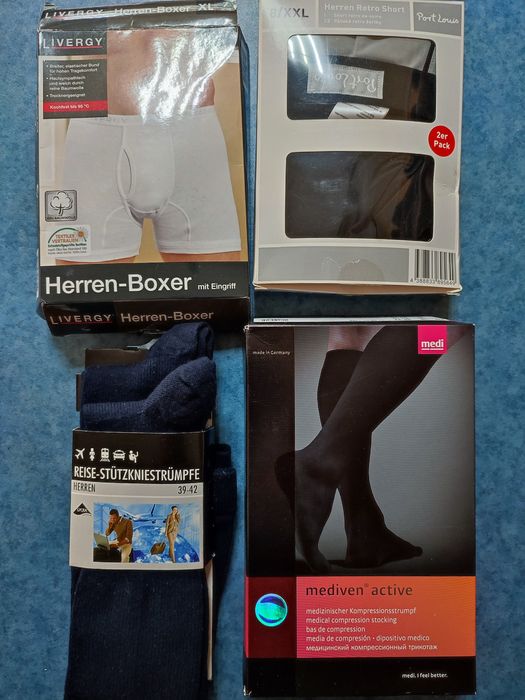 Мужские трусы Германия ТМ "LIVERGY" белого цвета есть плавки 2шт