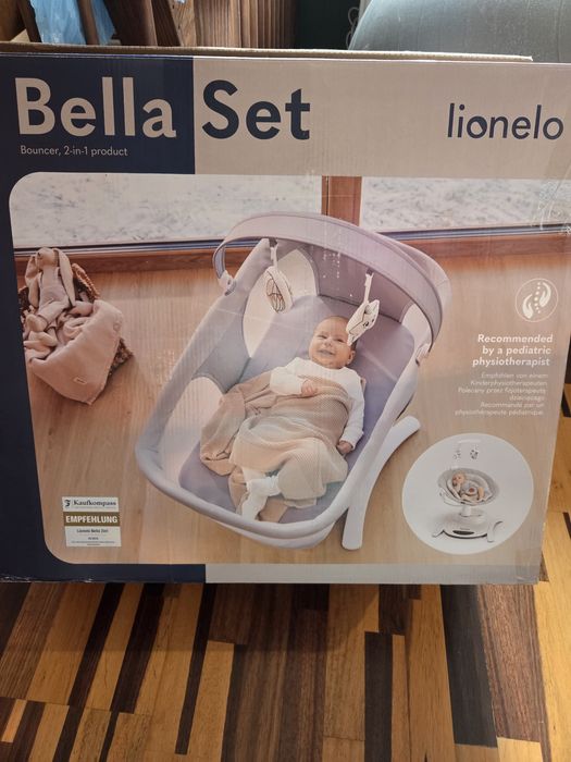 Lóżeczko/bujaczek Lionelo, Bella Set,  2w1 + gratis