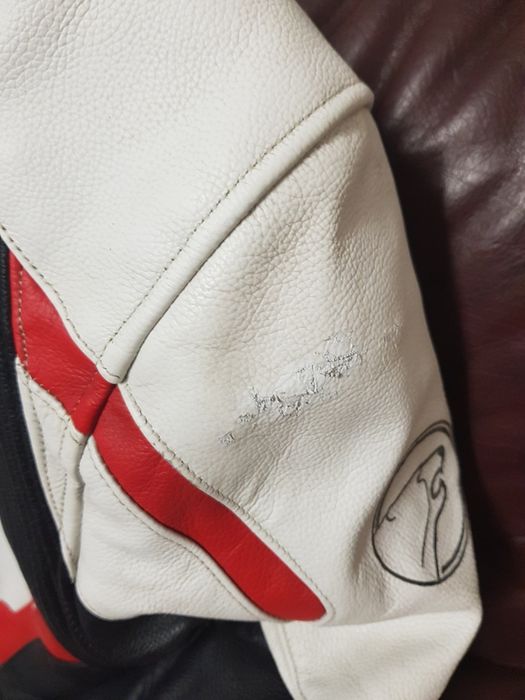 Blusão motard Bering em couro tamanho xl