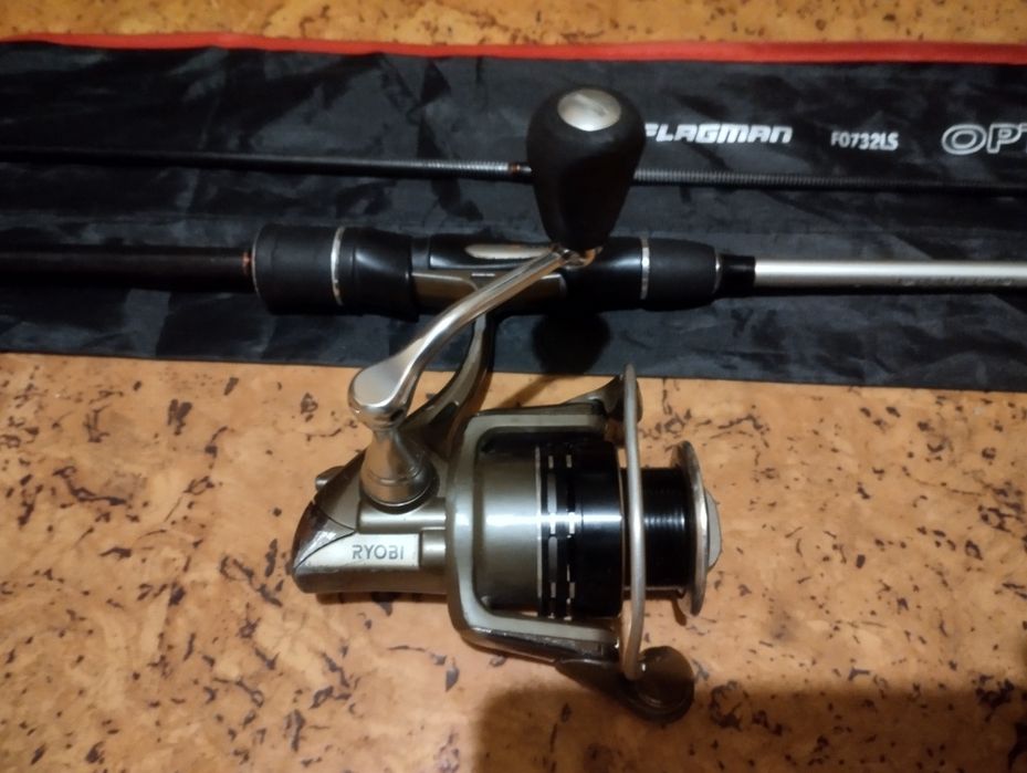 Flagman Optimum 2.23 1-12g. Катушка Ryobi Zauber 2000