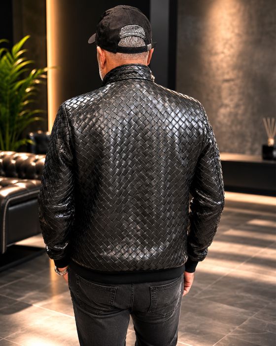 Кожанный бомбер Bottega