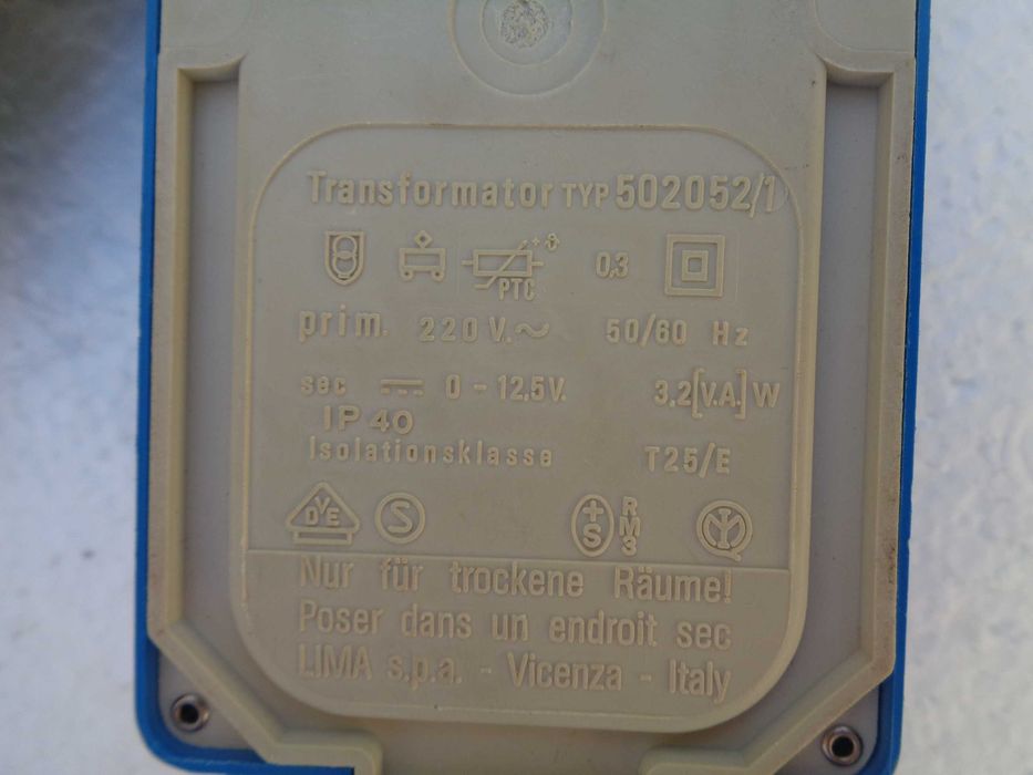 LIMA Transformador regulador refª 50 2052 pista comboio