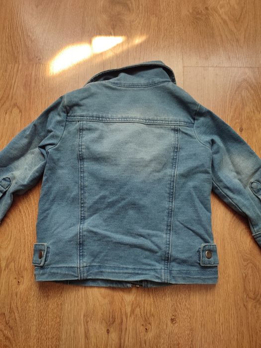 Kurtka kurteczka katana katanka ramoneska jeans dżins miękki H&M 74