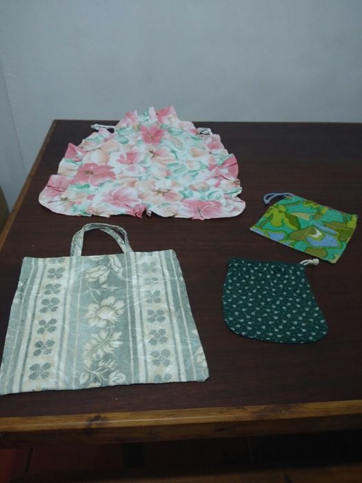 Bolsas de pano./Taleigos. (proteja o ambiente).