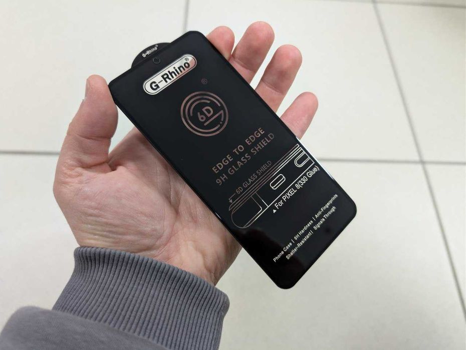 Google Pixel 8 Защитное стекло G-Rhino Full Glue Захисне скло