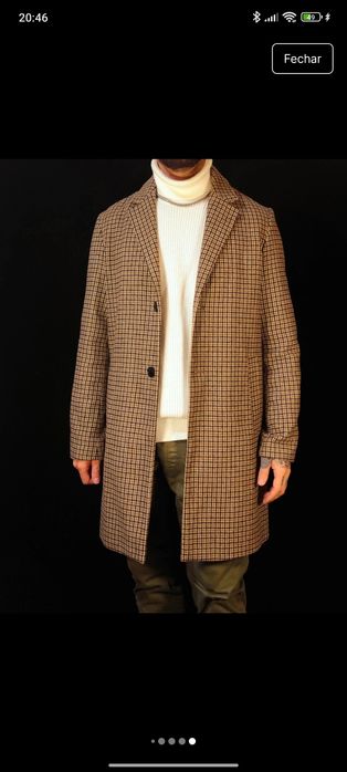 Sobretudo Clássico Homem L