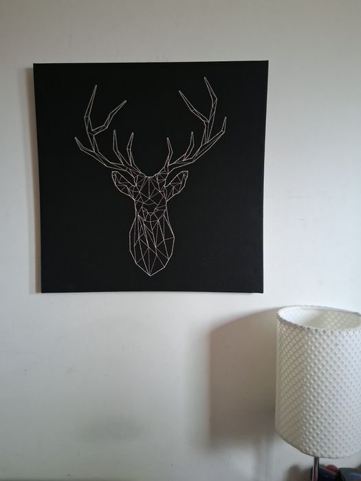 PJATTERYD Quadro/Tela Veado Prateado / Silver Deer Screen
