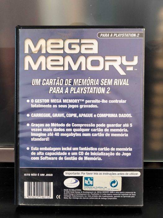 Mega Memory Manager PS2 – CD e Manual Original