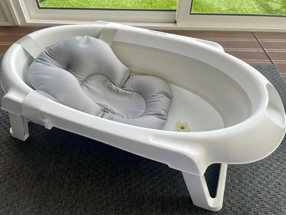 Banheira Asalvo dobrável Curviflex + Almofada Twistshake para bebés