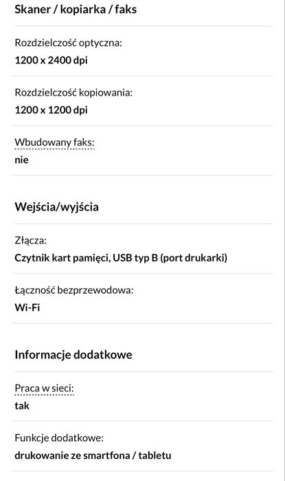 Drukarka HP Photosmart C4580 WiFi WiFi